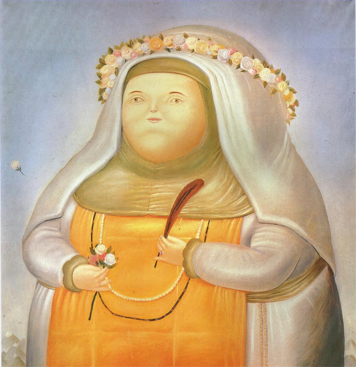 Saint Rose of Lima Fernando Botero Oil Paintings